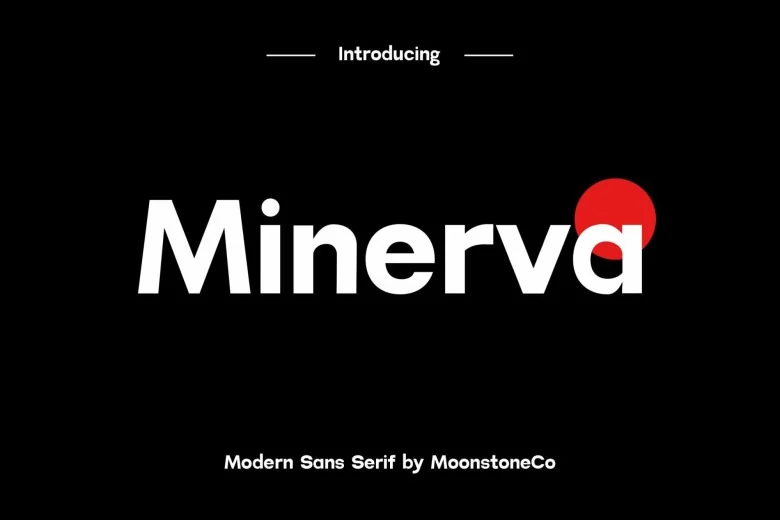 Minerva Sans Serif typeface preview for Typography, Web Design