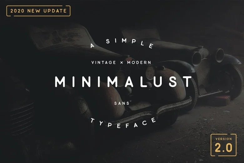 Minimalust Sans Serif typeface preview for Typography, Web Design