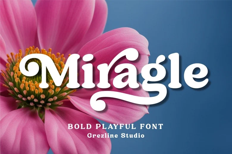 Miragle Sans Serif typeface preview for Typography, Web Design