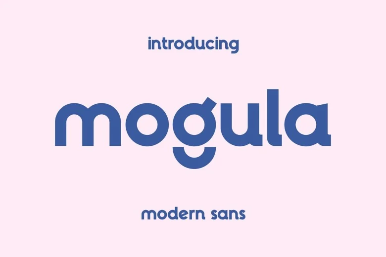 Mogula Sans Serif typeface preview for Typography, Web Design