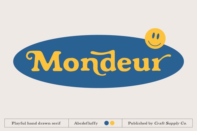 Mondeur Sans Serif typeface preview for Typography, Web Design