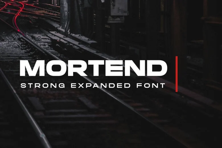 Mortend Sans Serif typeface preview for Typography, Web Design