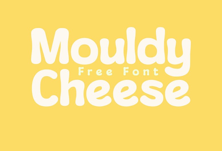 Mouldy Cheese Sans Serif typeface preview for Typography, Web Design