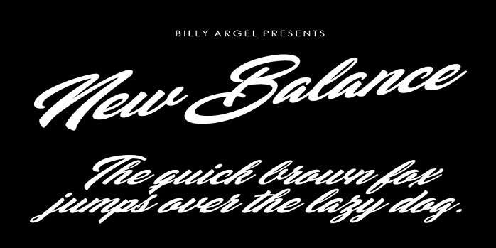New Balance Sans Serif typeface preview for Typography, Web Design