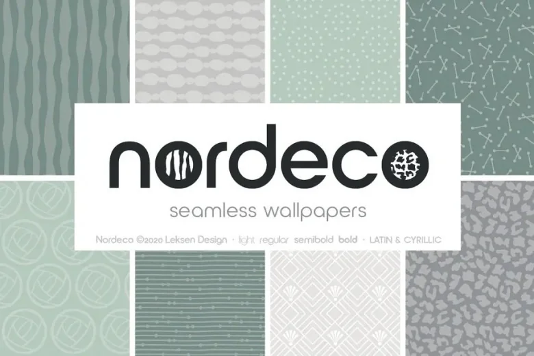 Nordeco Sans Serif typeface preview for Typography, Web Design