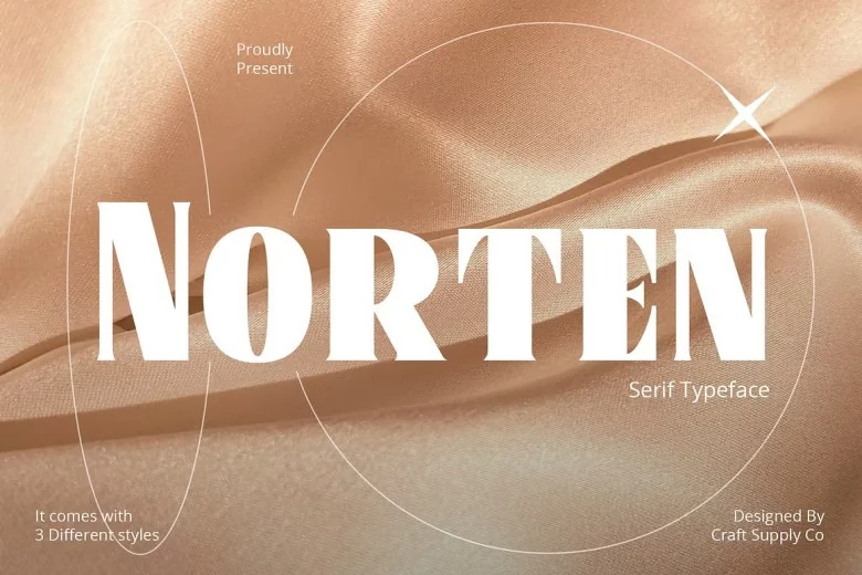 Norten Sans Serif typeface preview for Typography, Web Design