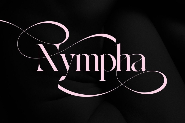Nympha Sans Serif typeface preview for Typography, Web Design