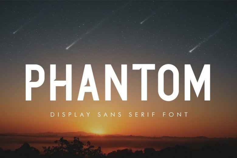 Phantom Sans Serif typeface preview for Typography, Web Design