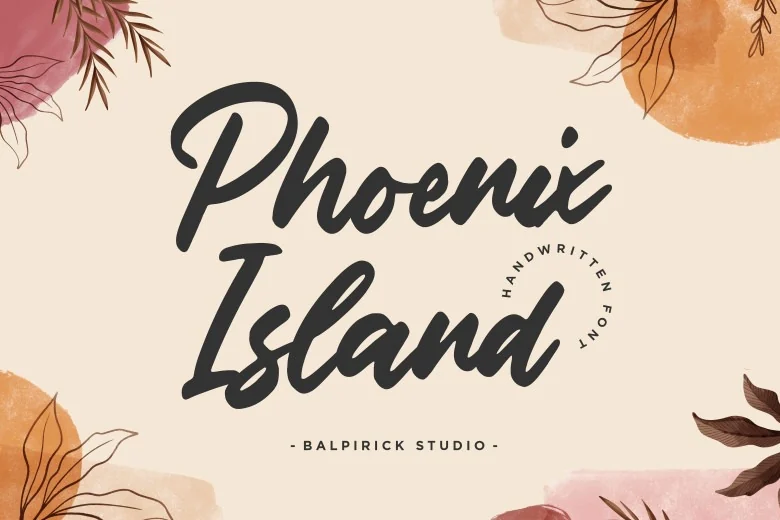 Phoenix Island Sans Serif typeface preview for Typography, Web Design