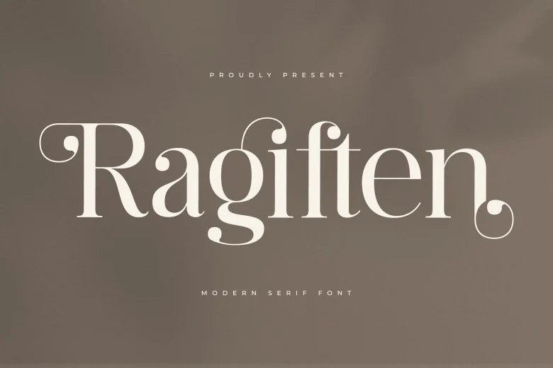Ragiften Sans Serif typeface preview for Typography, Web Design