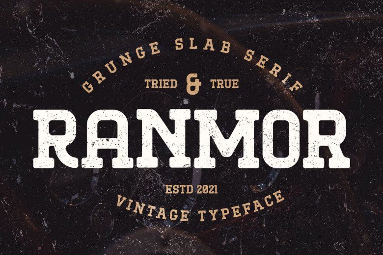 Ranmor Sans Serif typeface preview for Typography, Web Design