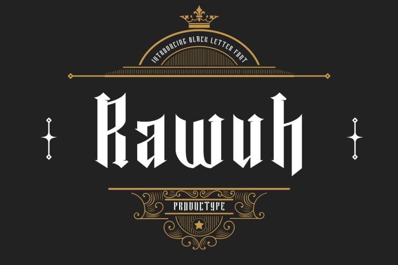 Rawuh Sans Serif typeface preview for Typography, Web Design