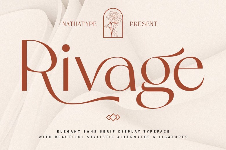 Rivage Sans Serif typeface preview for Typography, Web Design