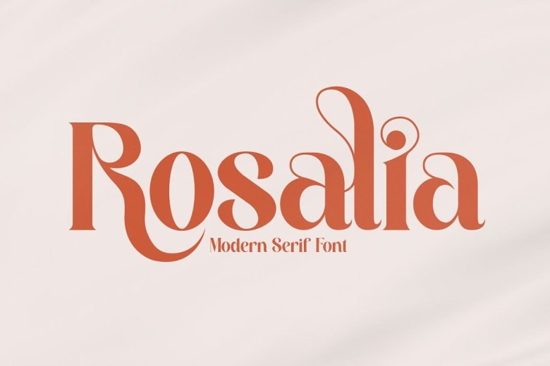 Rosalia Sans Serif typeface preview for Typography, Web Design