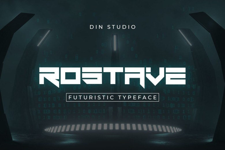 Rostave Sans Serif typeface preview for Typography, Web Design