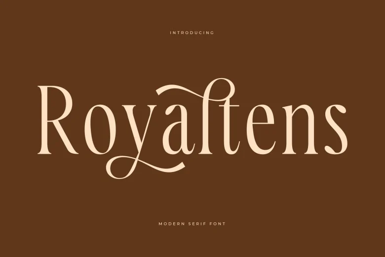 Royaltens Sans Serif typeface preview for Typography, Web Design