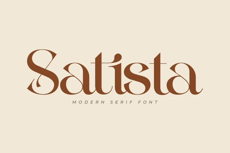 Satista Sans Serif typeface preview for Typography, Web Design