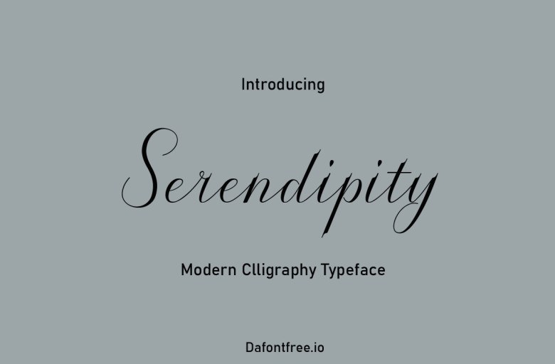 Serendipity Sans Serif typeface preview for Typography, Web Design