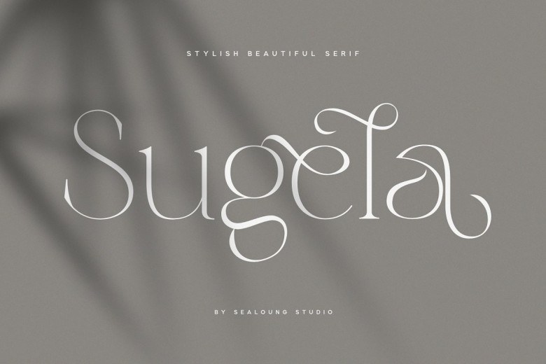 Sugela Sans Serif typeface preview for Typography, Web Design