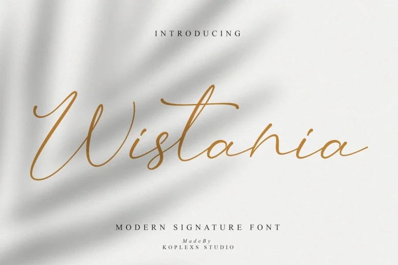 Wistania Sans Serif typeface preview for Typography, Web Design