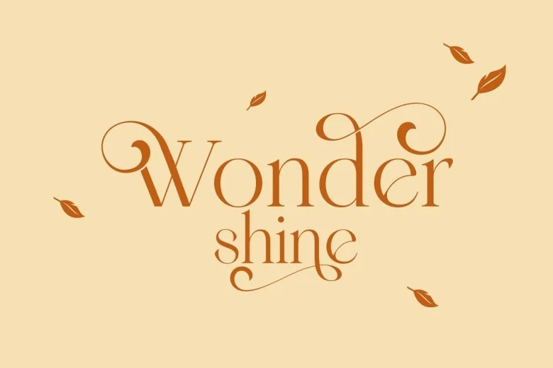 Wondershine Sans Serif typeface preview for Typography, Web Design