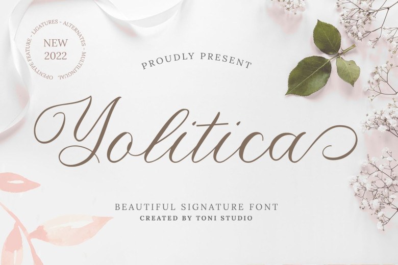 Yolitica Sans Serif typeface preview for Typography, Web Design